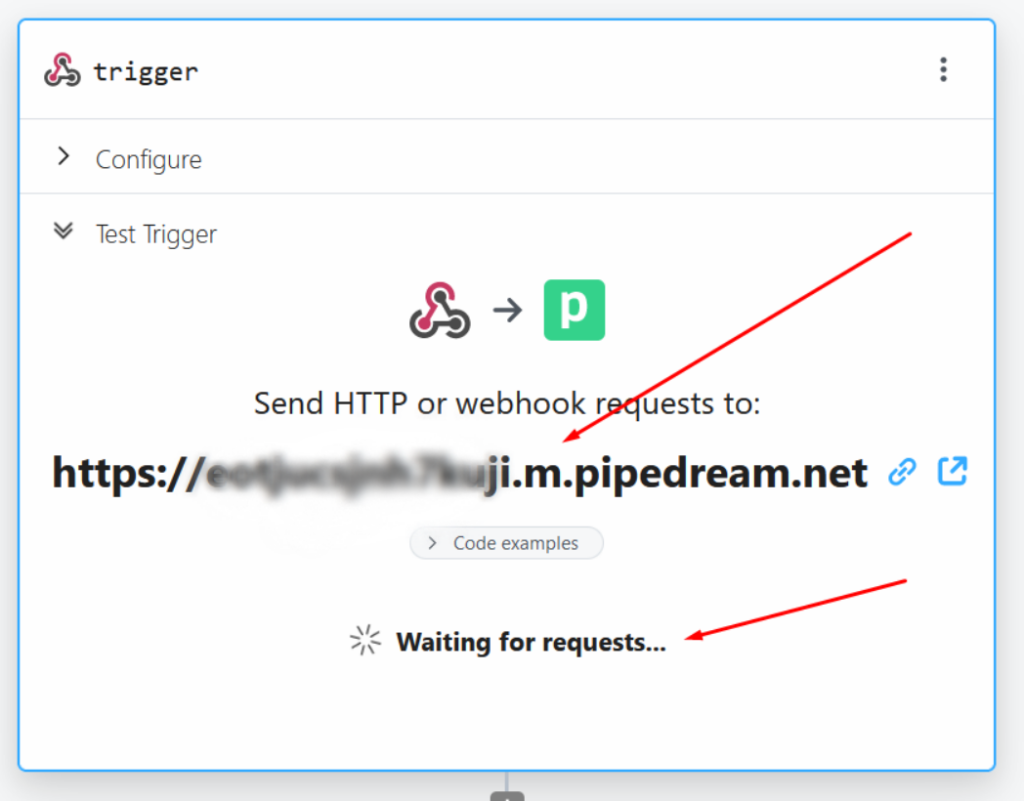 custom endpoint setup in record time, on pipedream