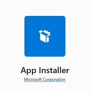 App Installer listing in Microsoft Store